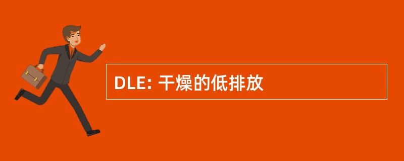 DLE: 干燥的低排放