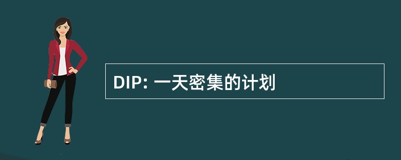 DIP: 一天密集的计划