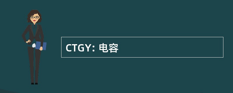 CTGY: 电容