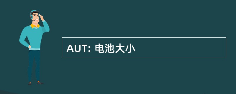 AUT: 电池大小