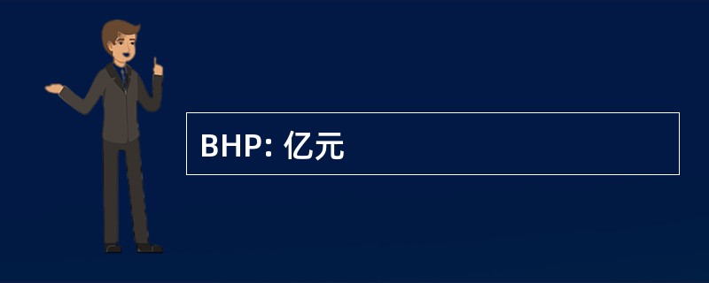 BHP: 亿元