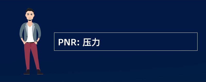 PNR: 压力