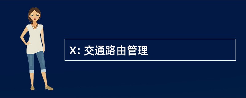 X: 交通路由管理