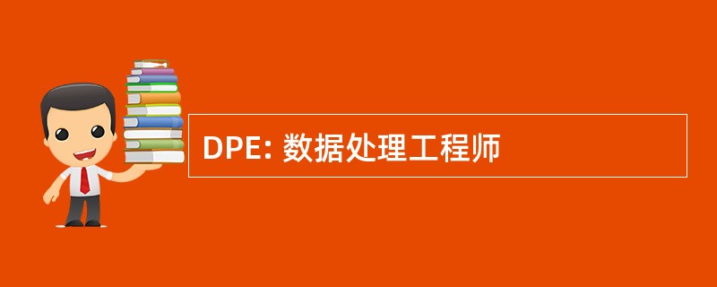 DPE: 数据处理工程师