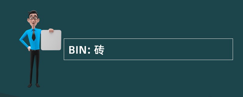 BIN: 砖