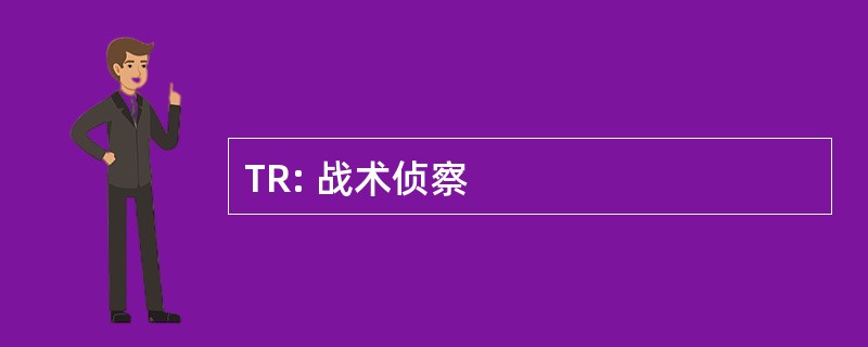 TR: 战术侦察