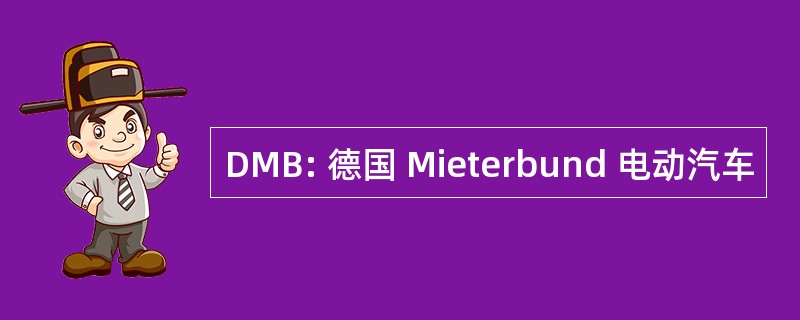 DMB: 德国 Mieterbund 电动汽车