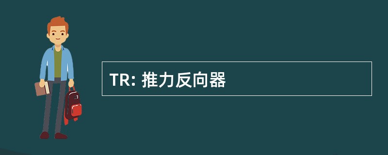 TR: 推力反向器