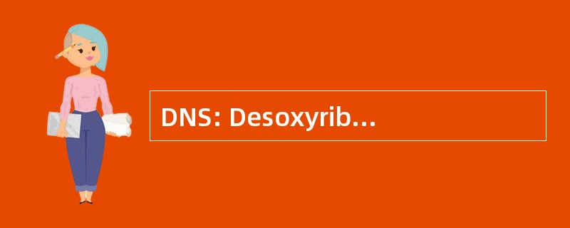 DNS: DesoxyribonukleinsÃ¤ure