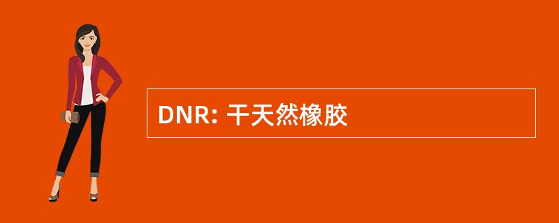 DNR: 干天然橡胶