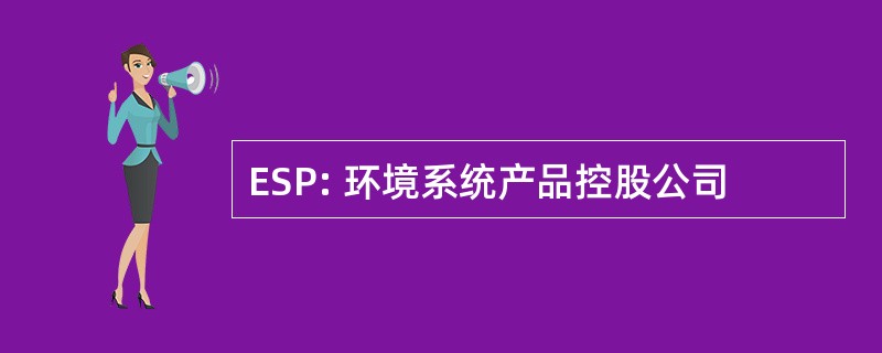 ESP: 环境系统产品控股公司