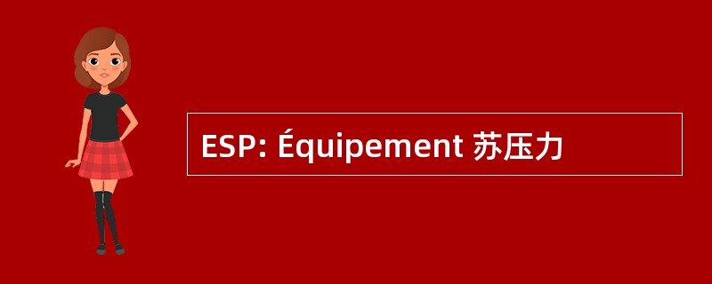 ESP: Équipement 苏压力