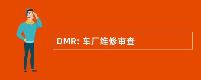 DMR: 车厂维修审查