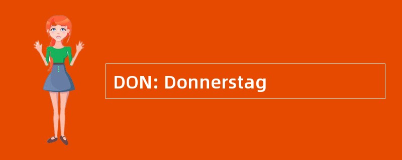 DON: Donnerstag