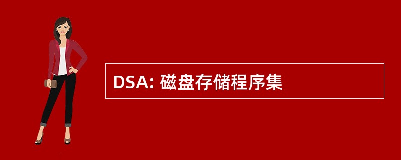 DSA: 磁盘存储程序集