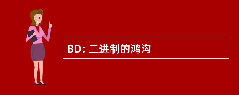 BD: 二进制的鸿沟