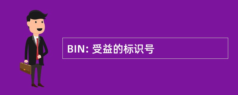 BIN: 受益的标识号