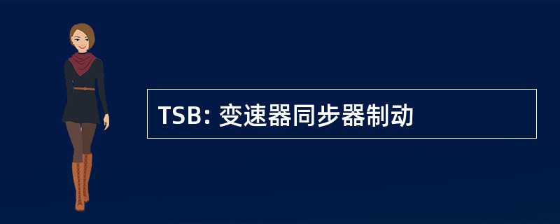 TSB: 变速器同步器制动