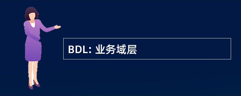 BDL: 业务域层