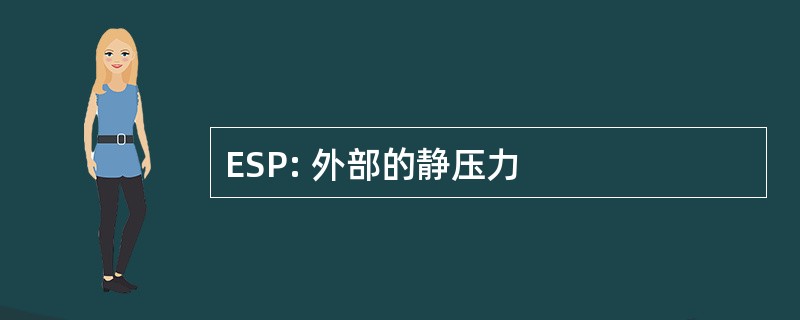 ESP: 外部的静压力