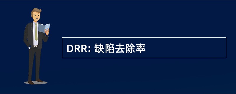 DRR: 缺陷去除率