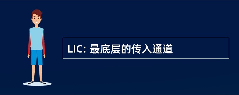 LIC: 最底层的传入通道