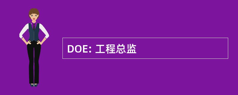 DOE: 工程总监