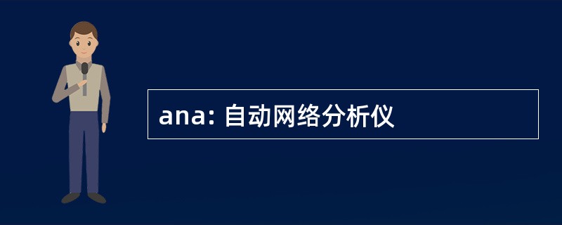 ana: 自动网络分析仪