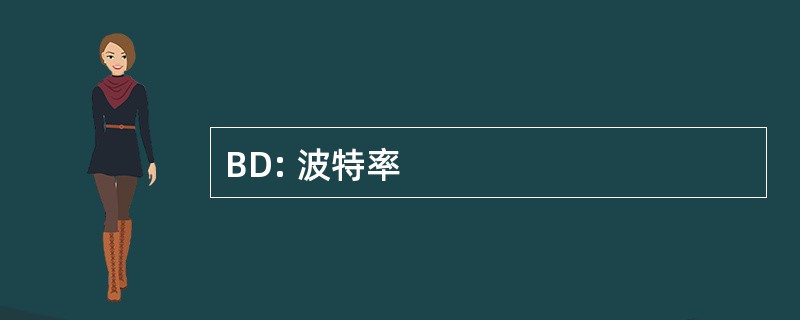 BD: 波特率