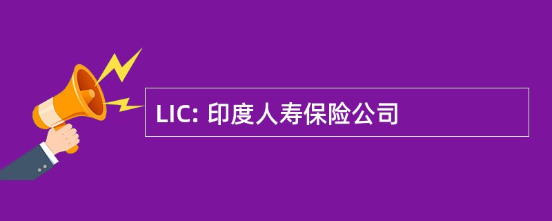 LIC: 印度人寿保险公司