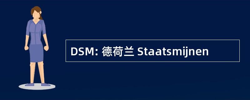 DSM: 德荷兰 Staatsmijnen