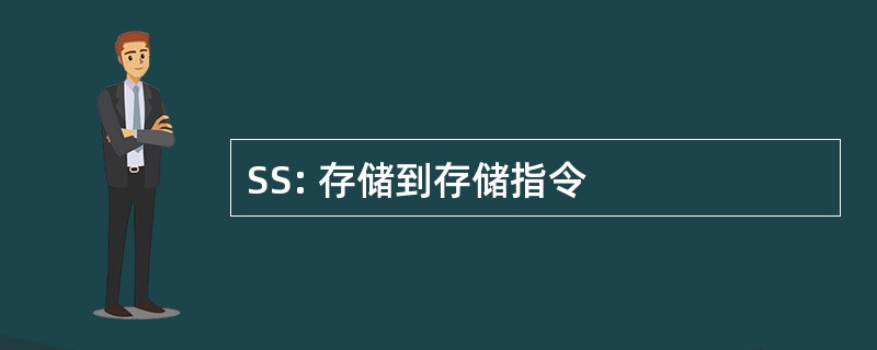 SS: 存储到存储指令