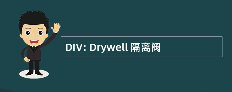 DIV: Drywell 隔离阀