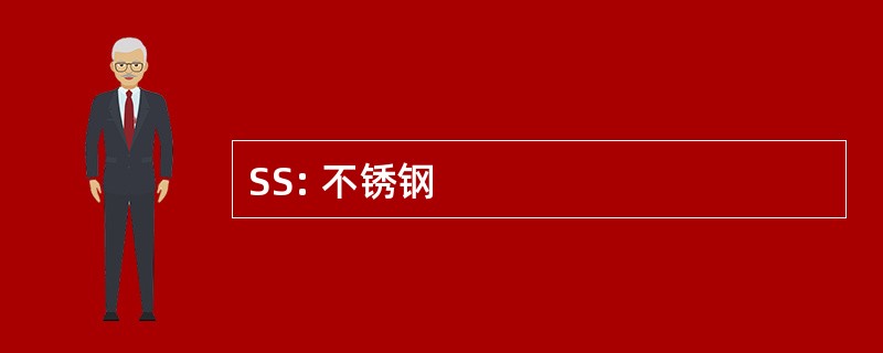 SS: 不锈钢