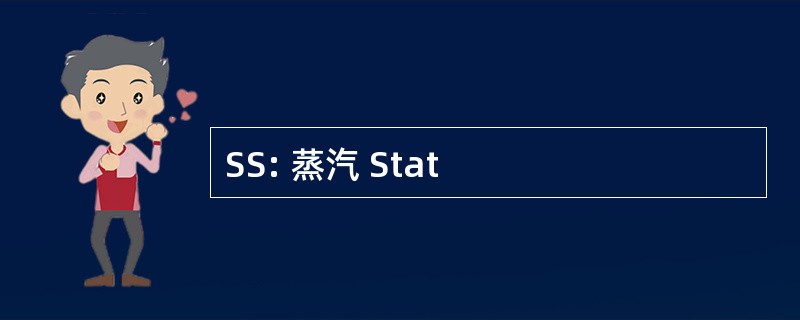 SS: 蒸汽 Stat