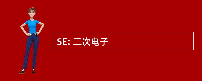 SE: 二次电子