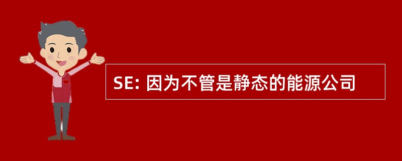 SE: 因为不管是静态的能源公司