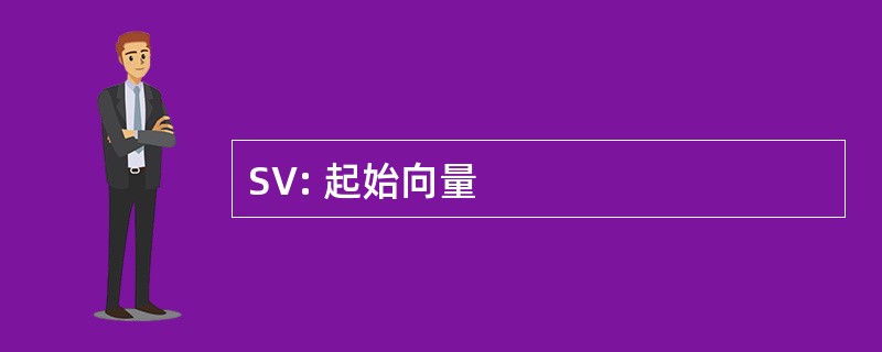 SV: 起始向量