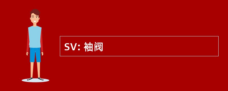 SV: 袖阀