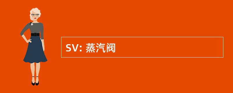 SV: 蒸汽阀