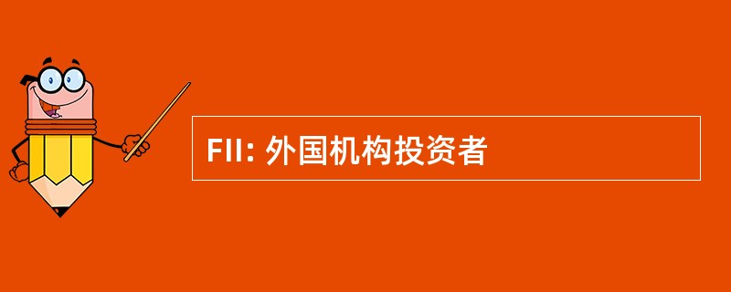 FII: 外国机构投资者