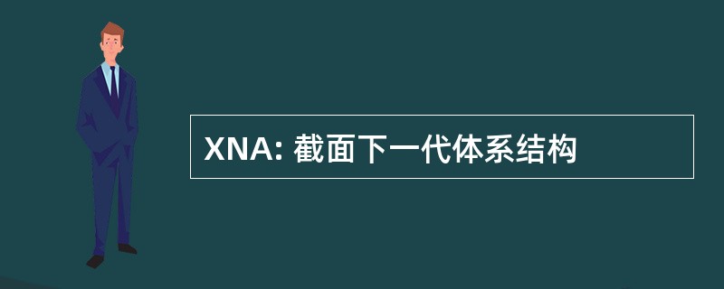 XNA: 截面下一代体系结构