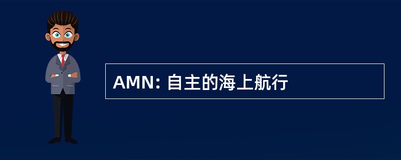 AMN: 自主的海上航行