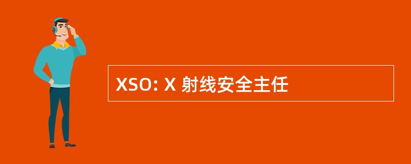 XSO: X 射线安全主任