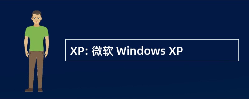 XP: 微软 Windows XP