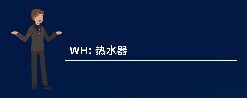 WH: 热水器