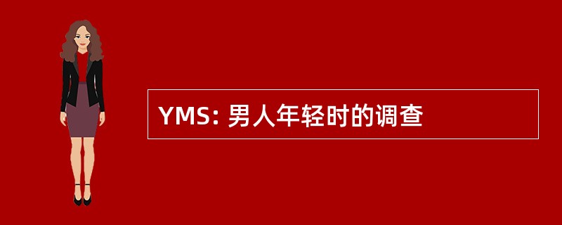 YMS: 男人年轻时的调查