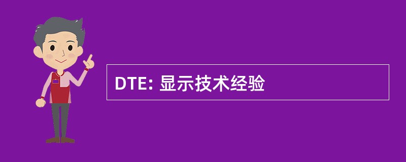 DTE: 显示技术经验