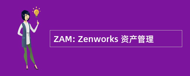 ZAM: Zenworks 资产管理