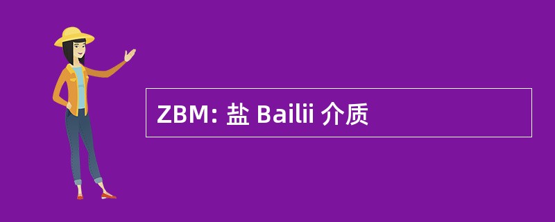 ZBM: 盐 Bailii 介质